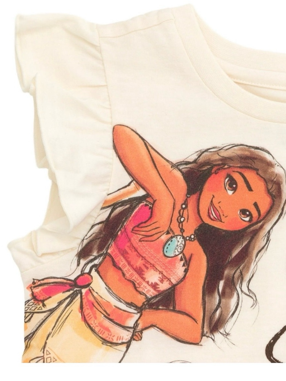 BRAND NEW Disney Princess Moana Rapunzel Belle Tank Top & Satin Skirt Outfit 6 - Picture 5 of 8